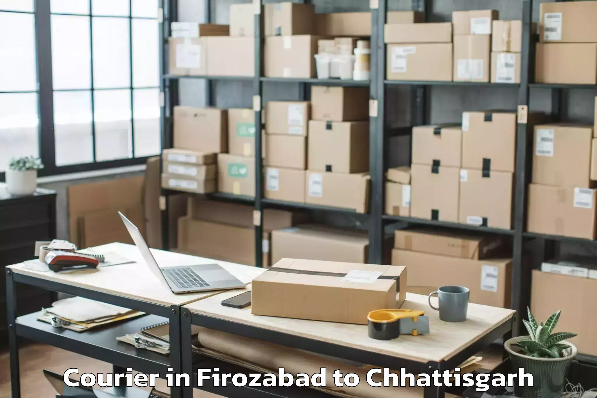 Reliable Firozabad to Dantewada Courier